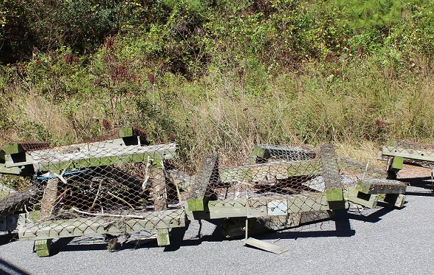old nesting platforms - wildlife protection for utiltiies